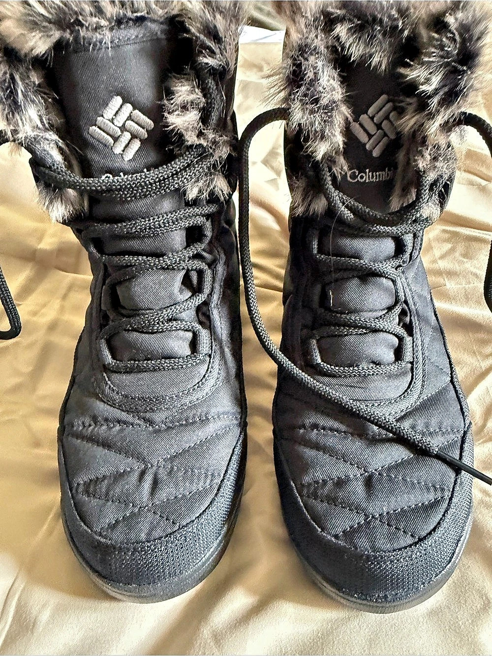 Columbia Minx Shorty III Waterproof Winter Boots Black & Gray US 7.5